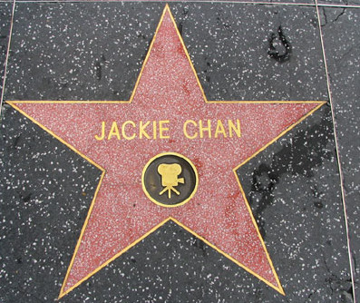      Jackie Chan (Thành Long) được khắc tên trên đại lộ danh vọng
