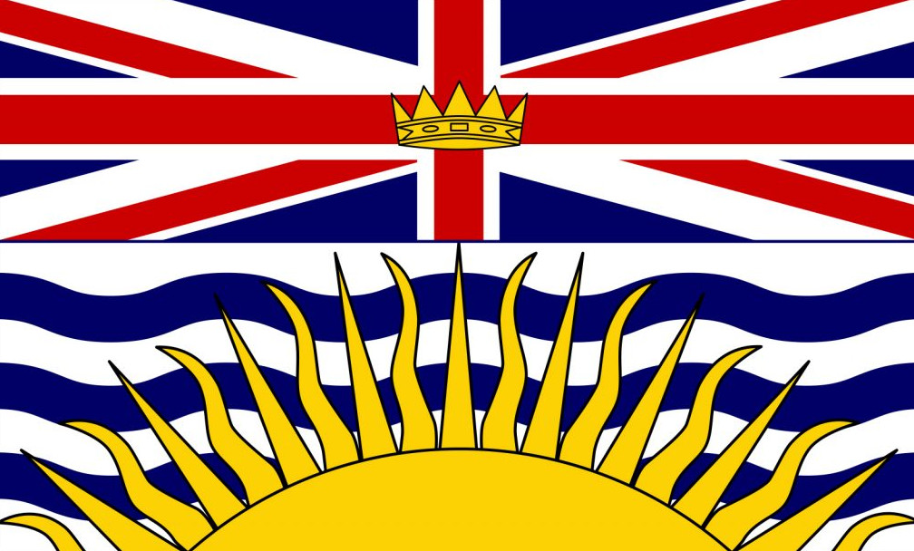 Lá cờ biểu tượng tỉnh bang British Columbia Canada
